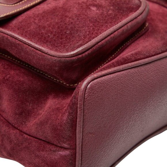 Gucci Bamboo Backpack 003 2058 0016 Purple Suede main image 8